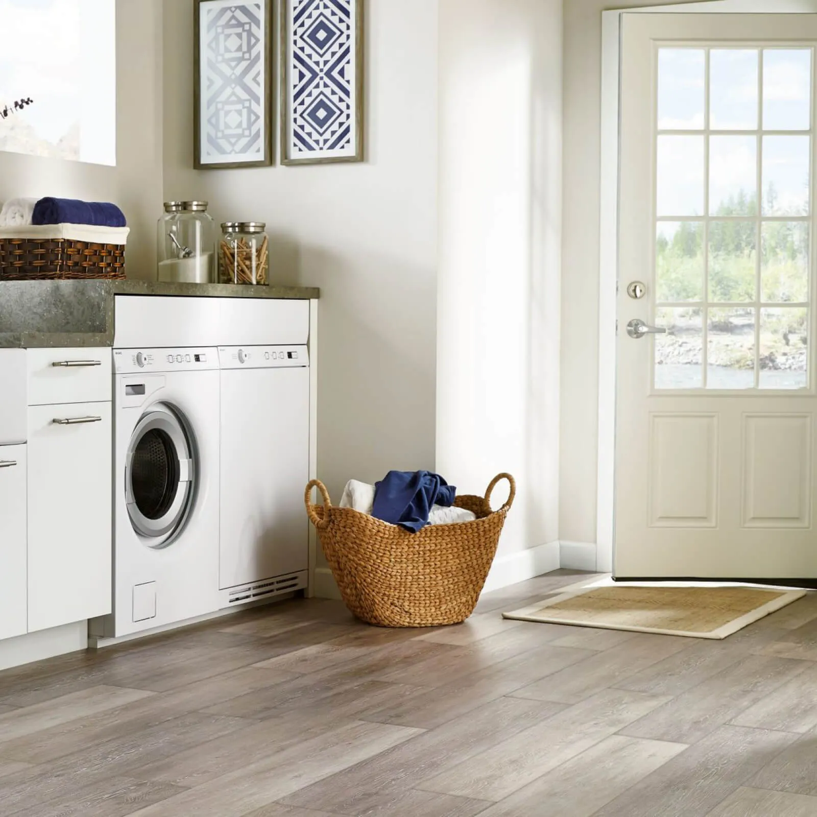 Laundry Room Luxury Vinyl Flooring | Carpet Specialists